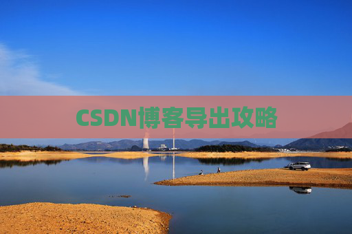 CSDN博客导出攻略